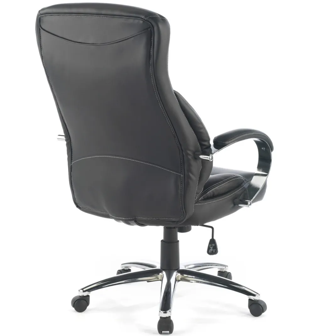 Sillón de oficina City ecopiel negra