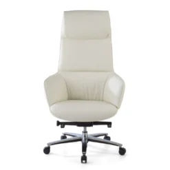 Sillón de oficina dirección President, alta gama, piel natural