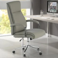 Sillón de oficina Tauro brazos tapizados ecopiel