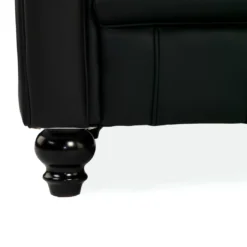 Sofa capitoné de recepción Chesterfield 3 plaza negro
