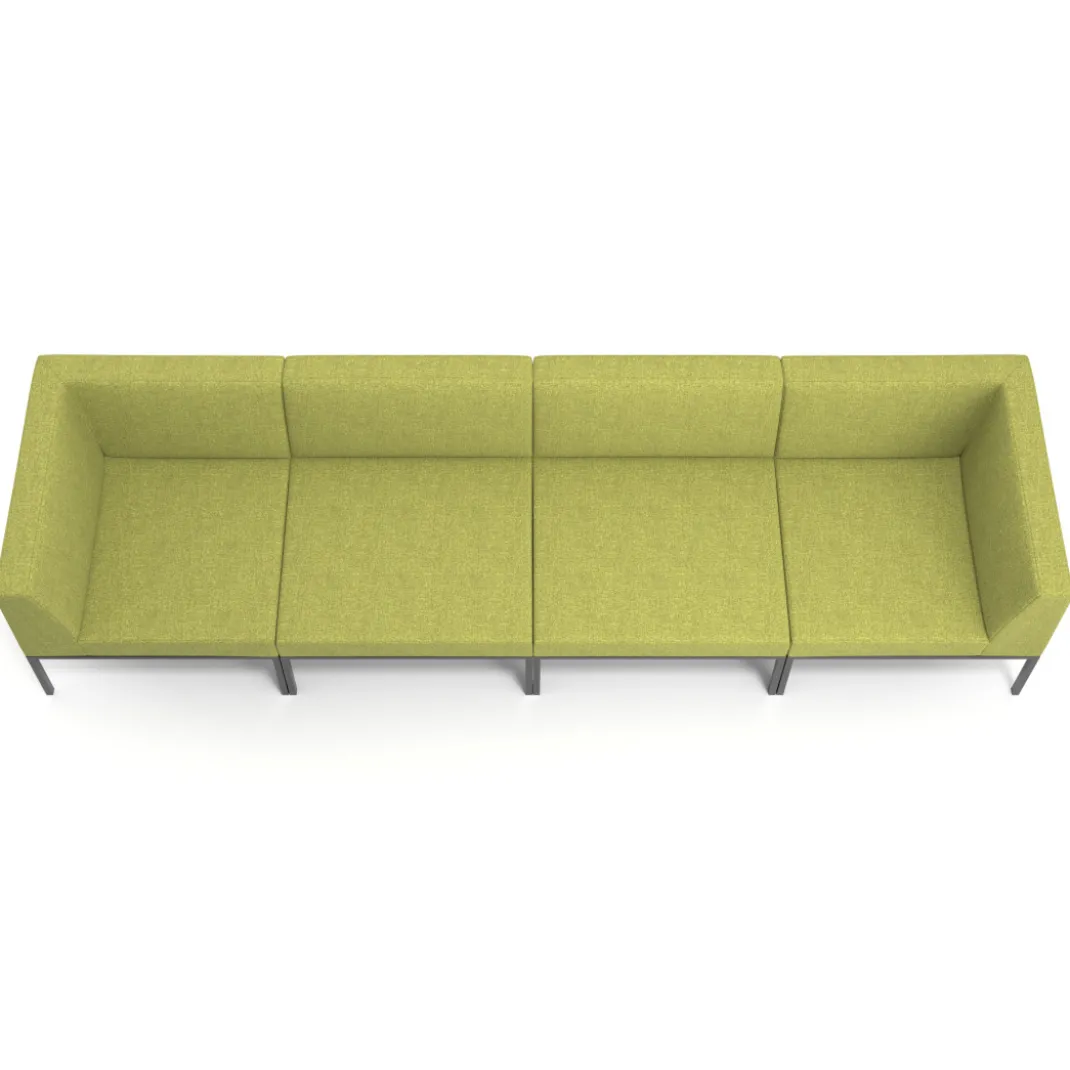 Sofa de Espera Pylos 4 asientos con brazo