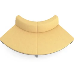 Sofa de Espera Pylos Curvo, Módulo Convexo 2 asientos