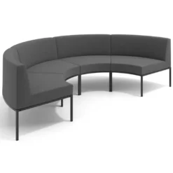 Sofa de Espera Pylos Curvo, Módulo Concavo 4 asientos