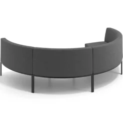 Sofa de Espera Pylos Curvo, Módulo Concavo 4 asientos