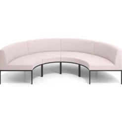 Sofa de Espera Pylos Curvo, Módulo Concavo 4 asientos
