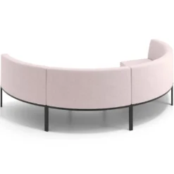 Sofa de Espera Pylos Curvo, Módulo Concavo 4 asientos