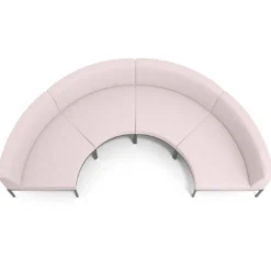 Sofa de Espera Pylos Curvo, Módulo Concavo 4 asientos
