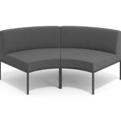 Sofa de Espera Pylos Curvo, Módulo Concavo 2 asientos