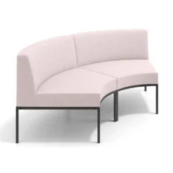 Sofa de Espera Pylos Curvo, Módulo Concavo 2 asientos