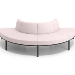 Sofa de Espera Pylos Curvo, Módulo Convexo 4 asientos
