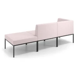 Sofa de Espera Pylos Modulo 2 asientos + Pouf