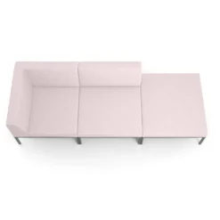 Sofa de Espera Pylos Modulo 2 asientos + Pouf