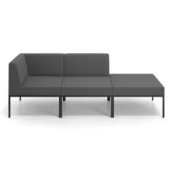 Sofa de Espera Pylos Modulo 2 asientos + Pouf