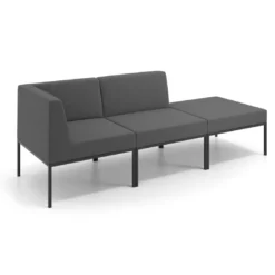 Sofa de Espera Pylos Modulo 2 asientos + Pouf
