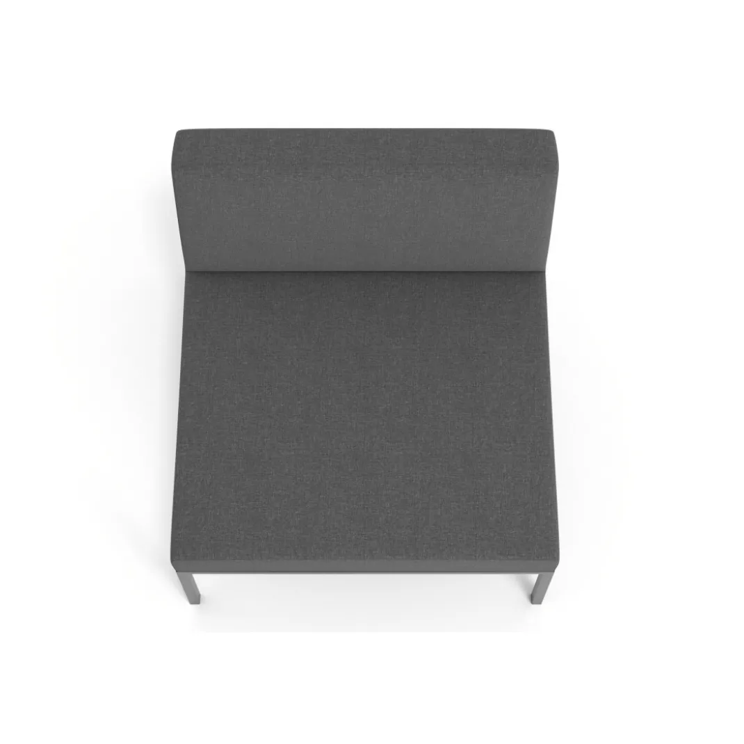 Sofa de Espera Pylos, modulo individual con respaldo