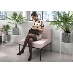 Sofa de Espera Pylos, modulo individual con respaldo