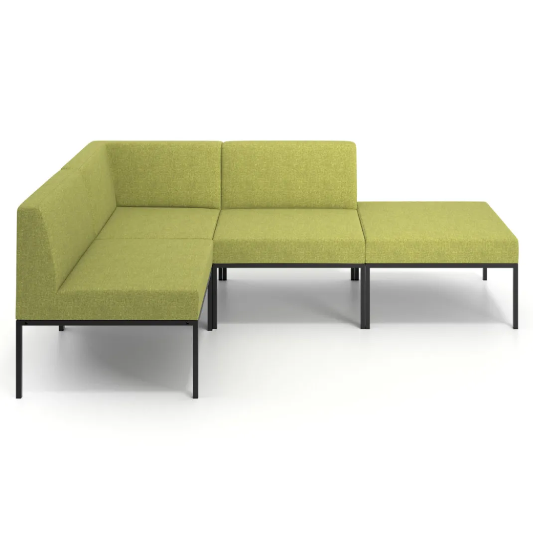 Sofa de Espera Pylos Rincon 2 asientos + Chaiselongue