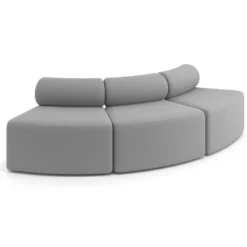 Sofa de oficina Oasis módulo convexo triple