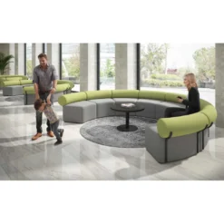 Sofa de oficina Oasis módulo concavo triple