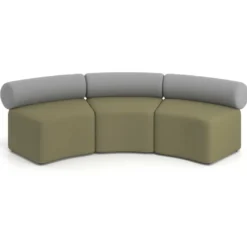 Sofa de oficina Oasis módulo concavo triple