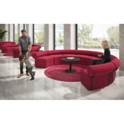 Sofa de oficina Oasis módulo concavo triple