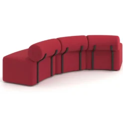 Sofa de oficina Oasis módulo convexo triple