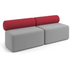Sofa de oficina Oasis módulo recto doble 200cm