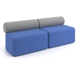 Sofa de oficina Oasis módulo recto doble 200cm