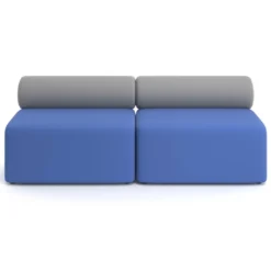 Sofa de oficina Oasis módulo recto doble 200cm