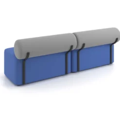 Sofa de oficina Oasis módulo recto doble 200cm