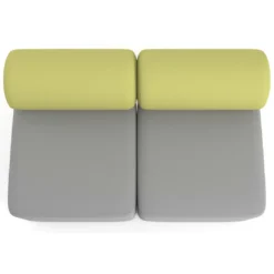 Sofa de oficina Oasis módulo recto doble 120cm