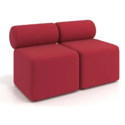 Sofa de oficina Oasis módulo recto doble 120cm