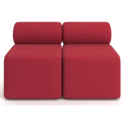 Sofa de oficina Oasis módulo recto doble 120cm