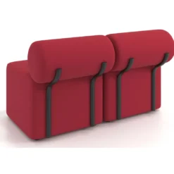 Sofa de oficina Oasis módulo recto doble 120cm