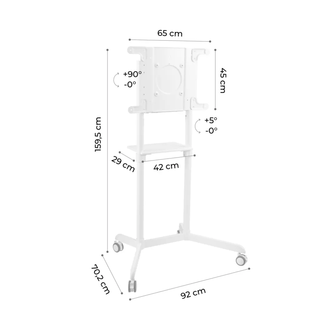 Soporte para televisor premium con mecanismo giratorio