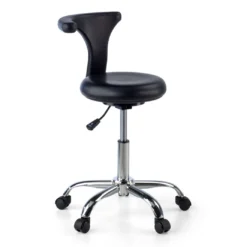 Taburete de laboratorio Onix, respaldo ergonómico