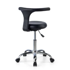 Taburete de laboratorio Onix, respaldo ergonómico