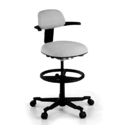 Taburete de Oficina Ergonómico erghos, asiento reclinable, giratorio