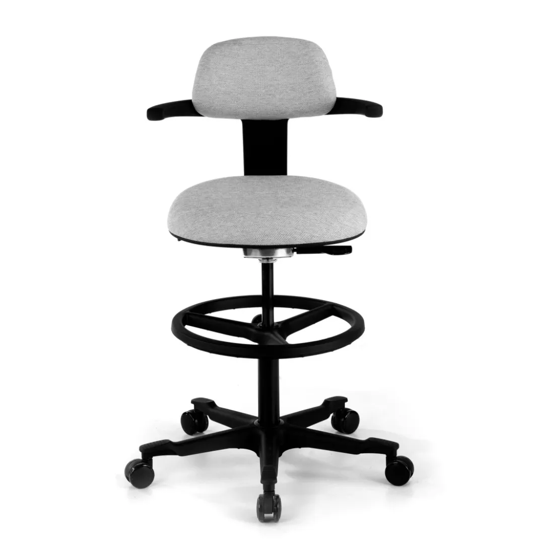 Taburete de Oficina Ergonómico erghos, asiento reclinable, giratorio