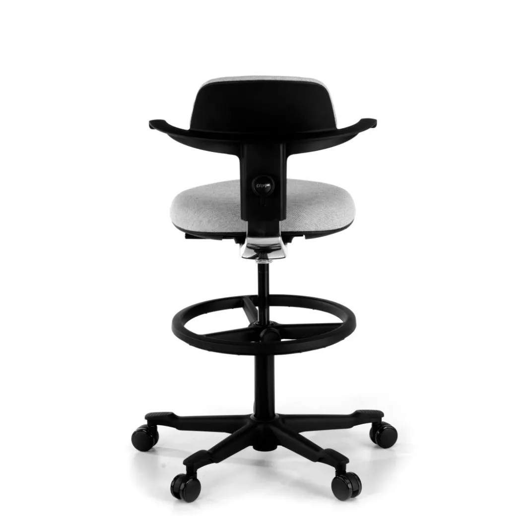 Taburete de Oficina Ergonómico erghos, asiento reclinable, giratorio