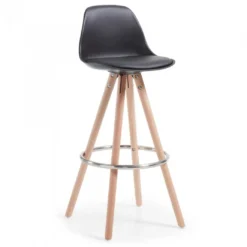 Taburete de oficina Nordic, madera maciza
