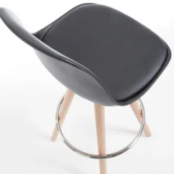 Taburete de oficina Nordic, madera maciza