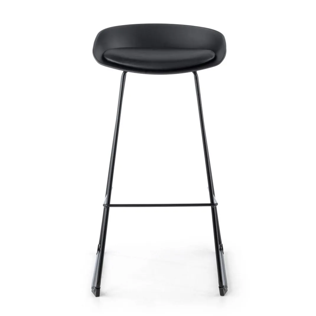 Taburete de oficina Uma, patas de acero