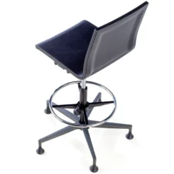 Taburete de trabajo Orbit, poliuretano rígido, base giratoria