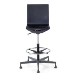 Taburete de trabajo Orbit, poliuretano rígido, base giratoria