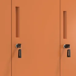 Taquilla de vestuario Strong 3 puertas 185x92cm, estructura blanca